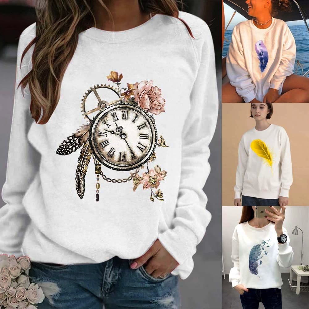 Ms. Sweatshirt Top Long Sleeve Women's Fashion Tracksuit Female Harajuku Clothes Hoodies Sweatshirts Woman Clothing Pullovers