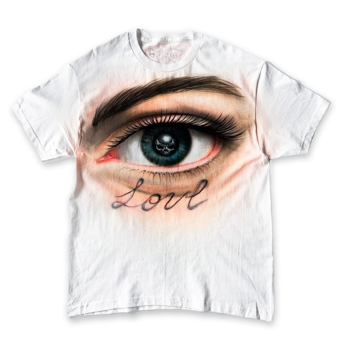 Y2K Hip Hop Skull in the Eyes T-Shirt Graphic Oversized T-Shirt Women's Short Sleeve Street Harajuku Gothic Casual Shirt