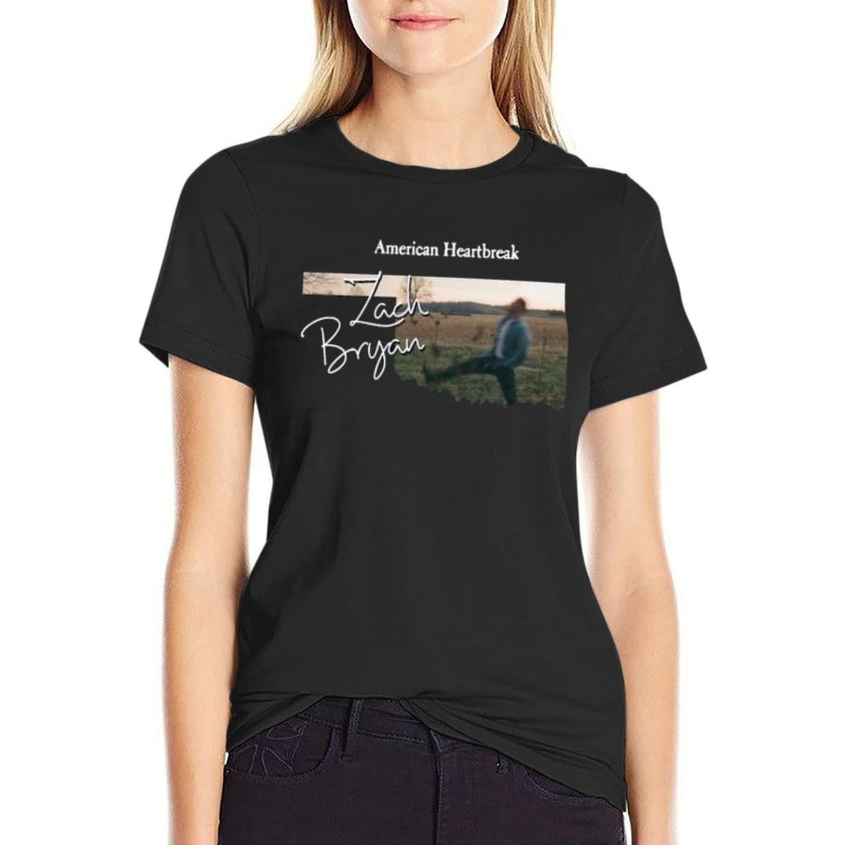 Zach bryanClassic T-Shirt summer top korean fashion summer tops Women's clothing