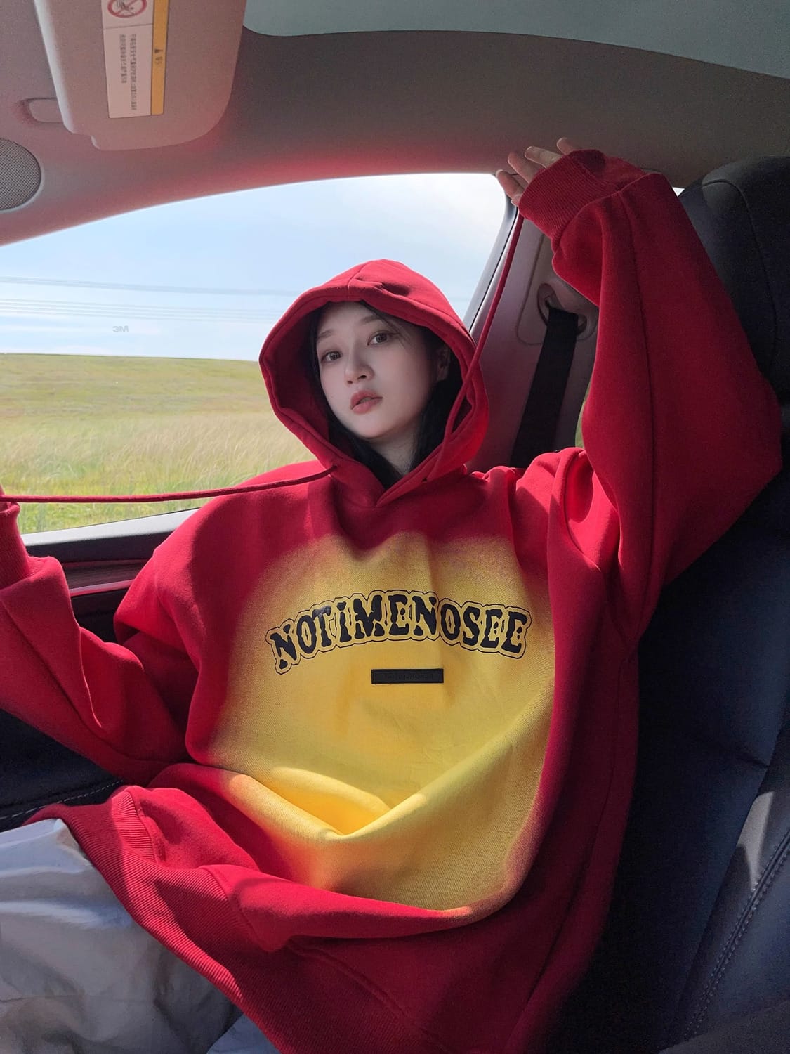 Chic Women'S Thick Gradient Letter Printed Hoodie Women'S Loose Sweatshirt Casual Pullover