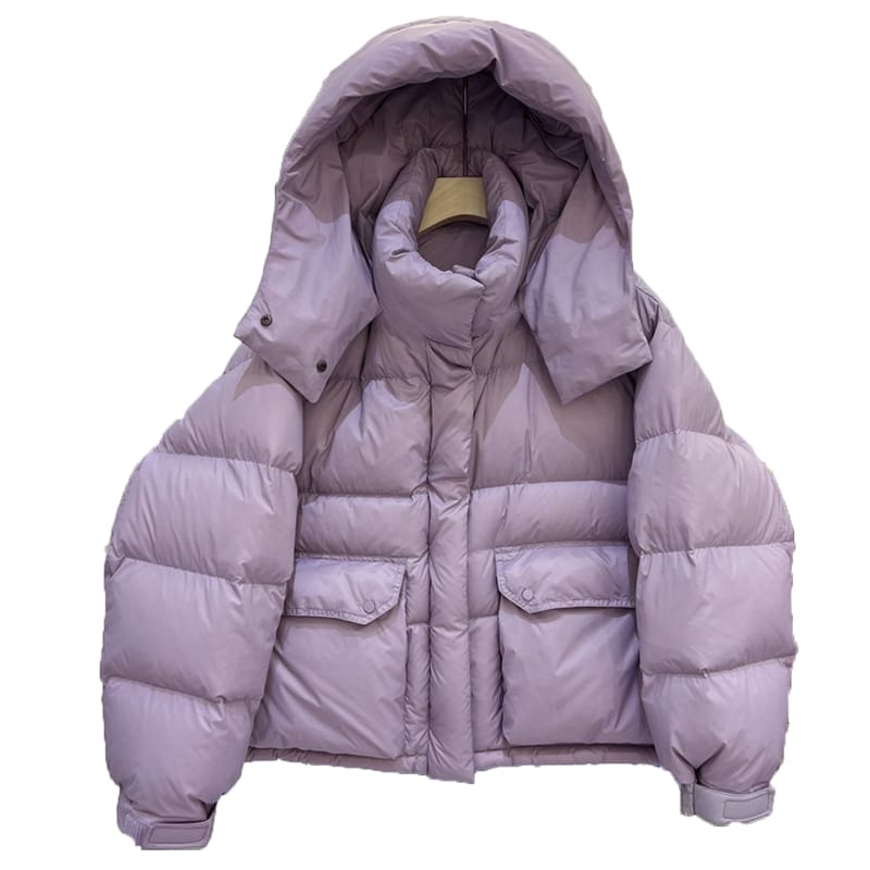 Women's Clothing Hooded thickened loose short down coat Winter New NO.7