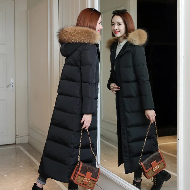 Down Jacket Women's Long Coat Female Korean Thick 50 White Duck Loose Winter Jackets for Women Clothing Jaqueta Feminina
