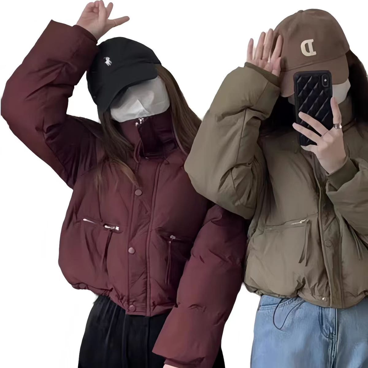 Women's White Duck Down Jacket, Long Sleeve Coat, Single Breasted, Casual Female Clothing, Korean Fashion, New, Winter, 2023