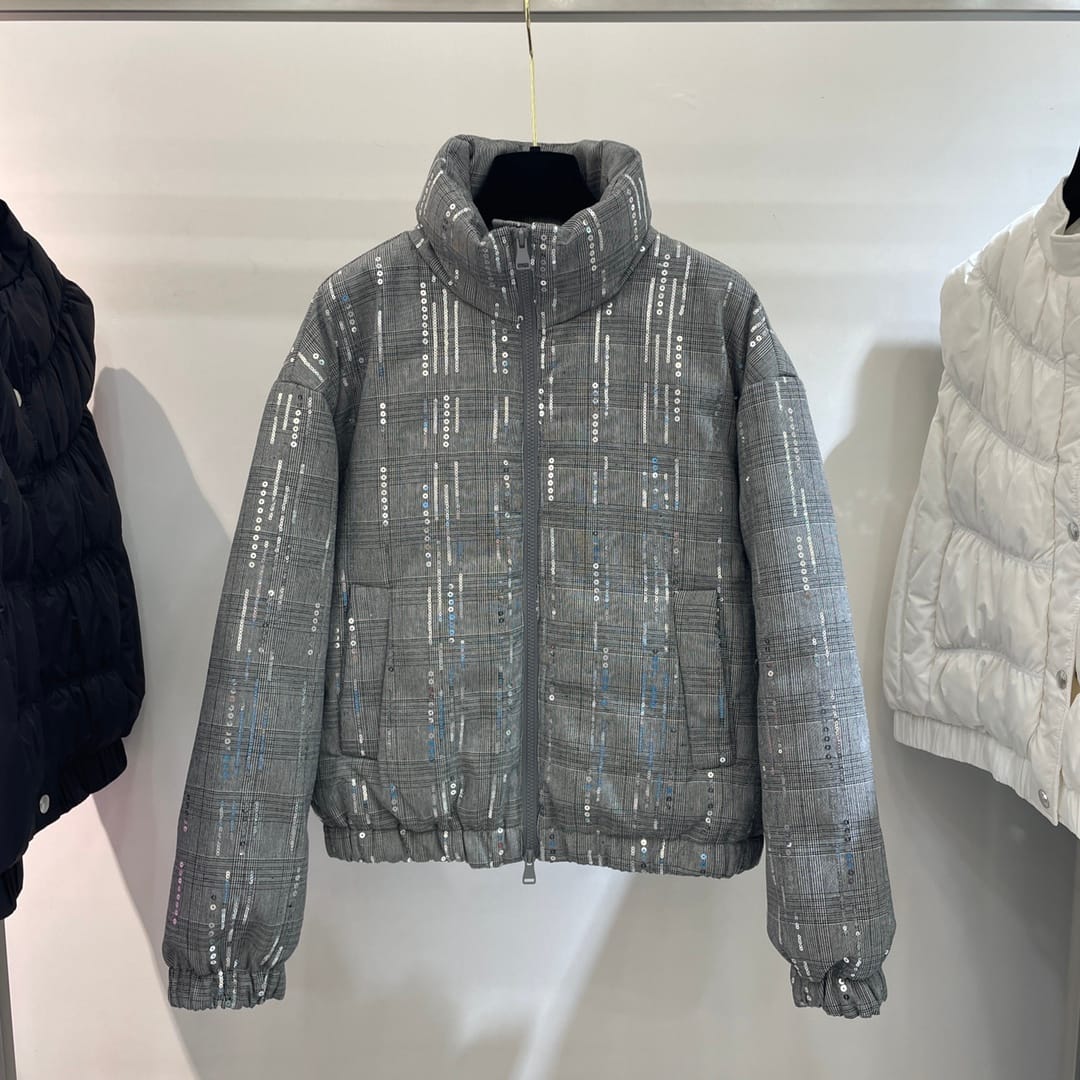 Women's Clothing High Quality Sequined Down Jacket Female Chic Warm Coat  Winter New  020