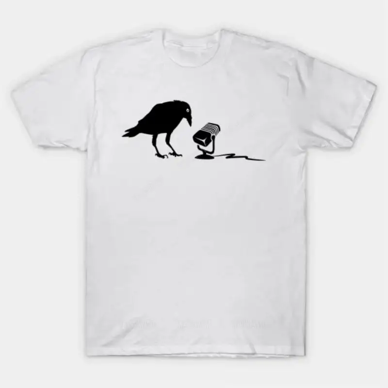 CorvidMic printed pattern casual fashion street wear Harajuku trend summer daily comfortable men's and women's universal T-shirt