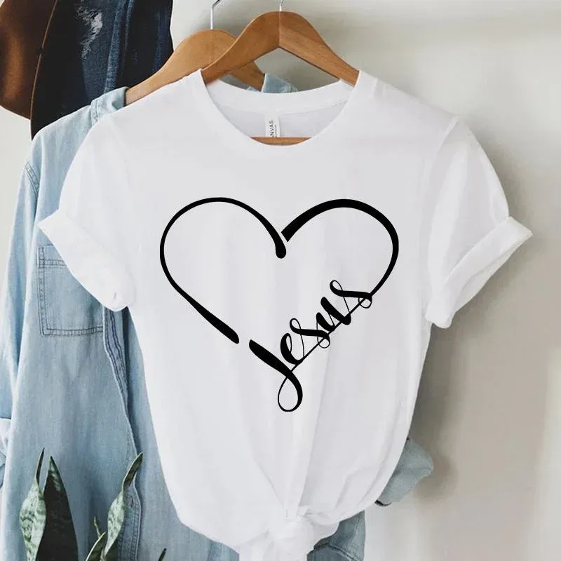 Fashion Clothing Jesus T Shirts Women'S Clothing Faith TShirt God T Shirts Christian Shirts Gifts For Christians Women'S Shirt