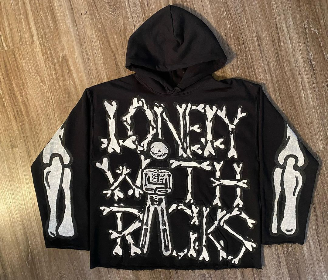 Y2K Women's Clothing Sweatshirt Long sleeved Pullover Handdrawn Pattern Print Tops Oversize Streetwear Casual Kpop vintage news