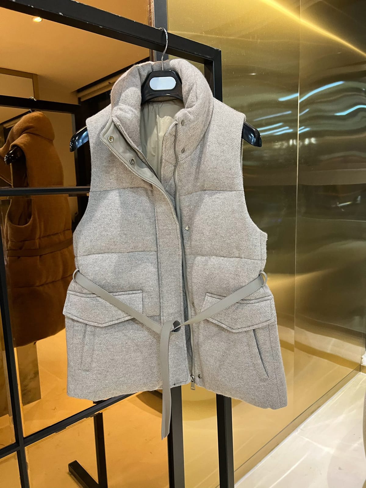 Women's Clothing cashmere down vest Winter New   S2