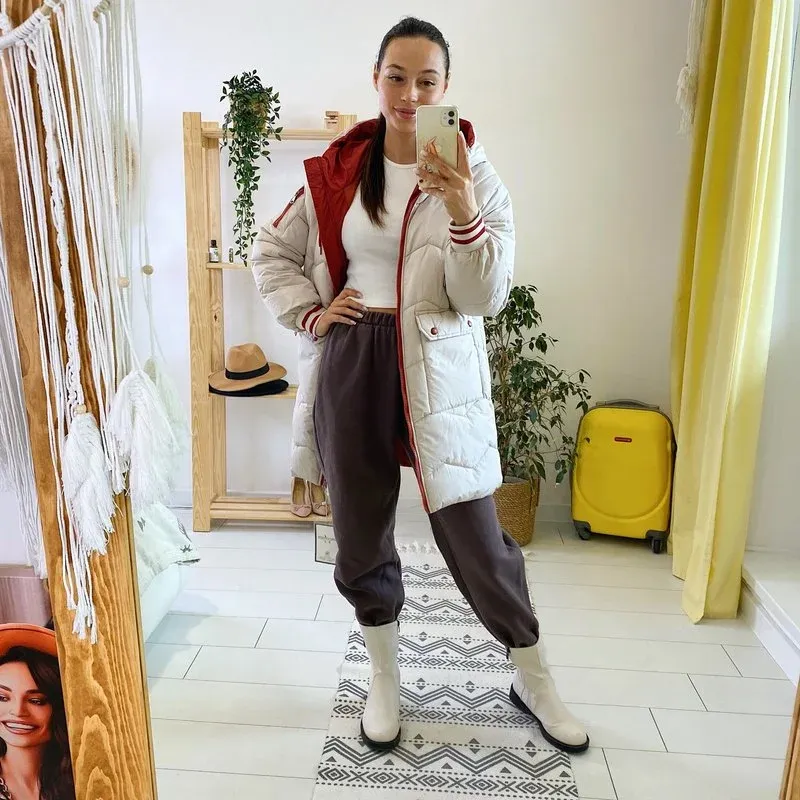 Cotton Clothes Winter  2021 New Korean Version of Cotton Clothing Women's Medium and Long Loose Thickened Student Cotton Jacket