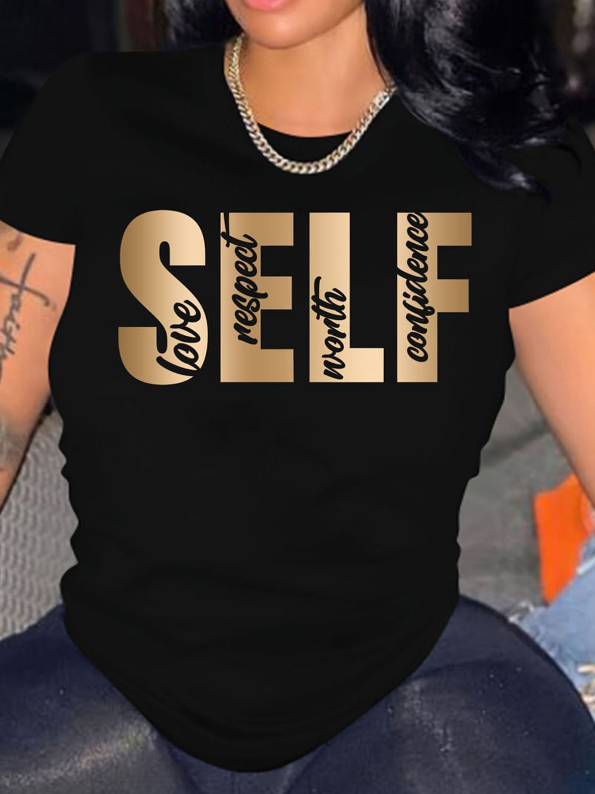 Women's Letter Print Crew Neck T-Shirt - Casual Short Sleeve Tee for Spring & Summer