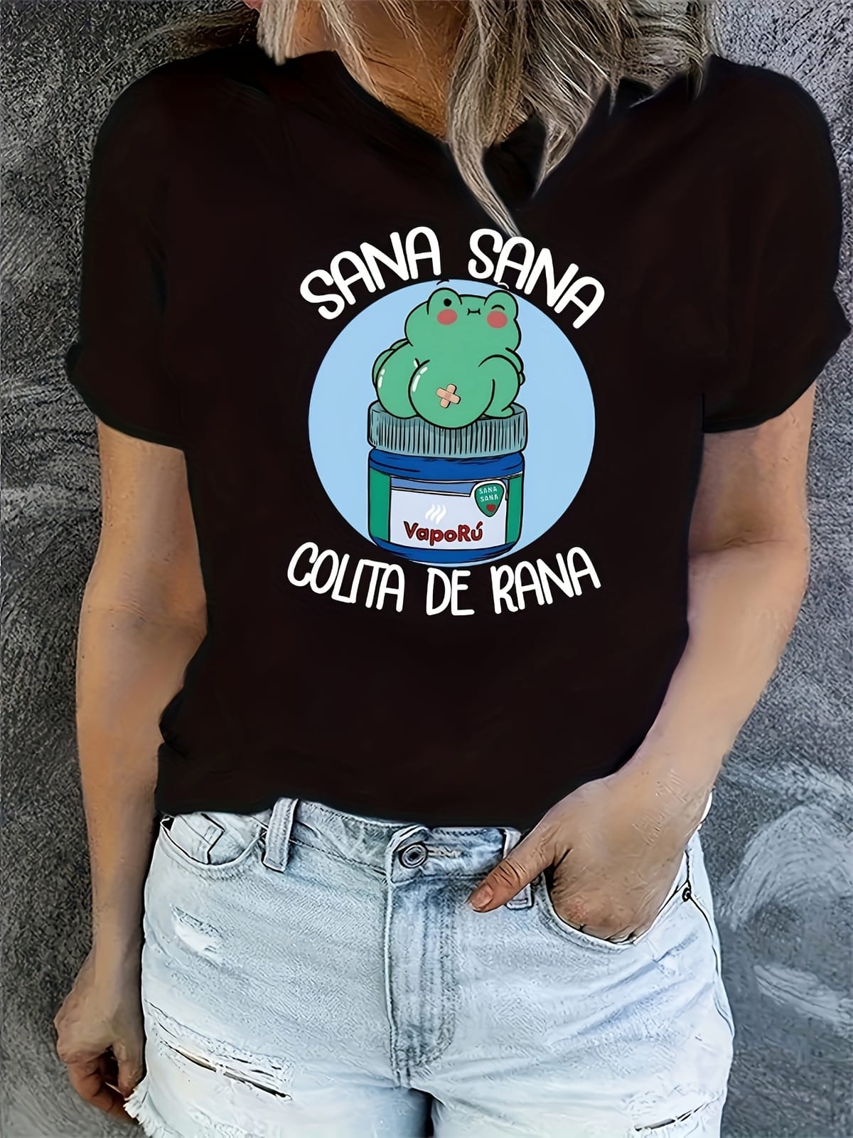 Graphic Print T-shirt, Short Sleeve Crew Neck Casual Top For Summer & Spring, Women's Clothing