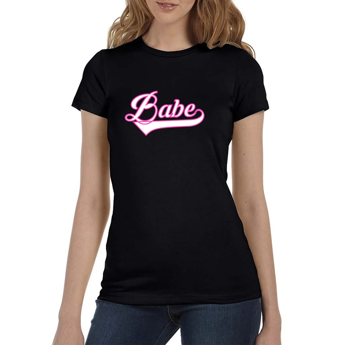 Babe Women's Black T-Shirt (S-XL)