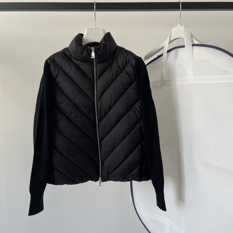 Women's Clothing Stand collar knitted patchwork down jacket Winter New  NO.18