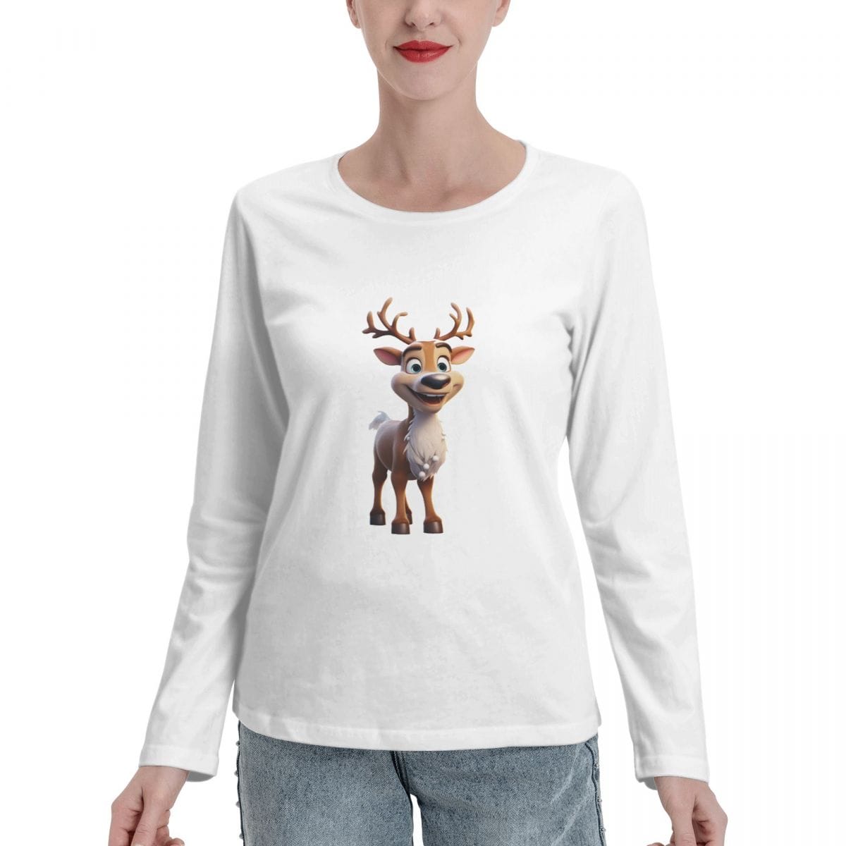 Women's Long Sleeve T-Shirts Solid Color, Loose,Hip Hop,Cool,Soft,Pattern Print,Lightweight,Graphic,Ripped Round,Stripe White