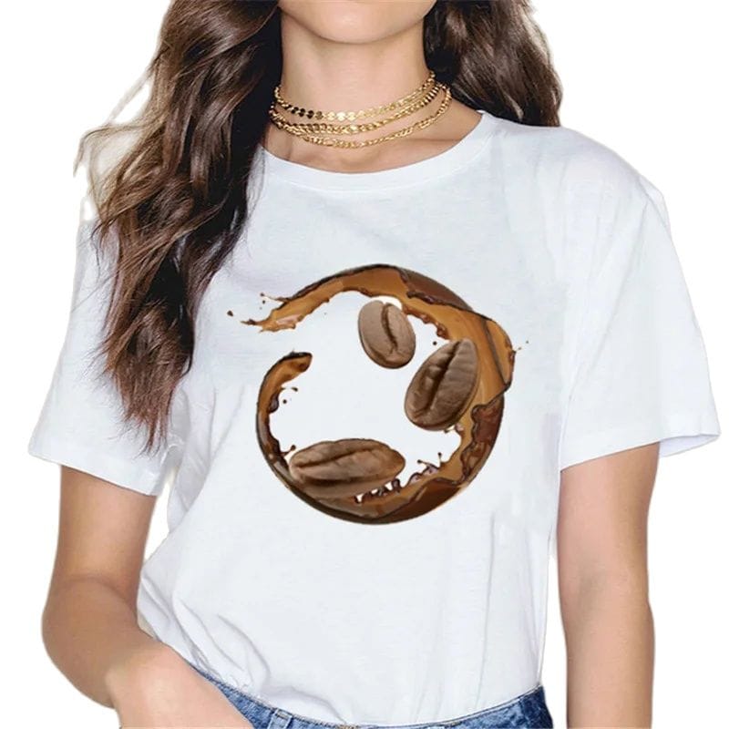 Summer new women's cartoon cat academy style loose casual round neck short-sleeved T-shirt top base oversized t shirt