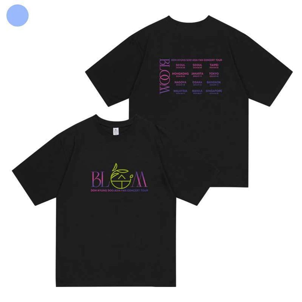 Y2K Women's Tops D.O.2024 BLOOM casual couple summer O-neck short-sleeved girls fashion Harajuku cotton T-shirt