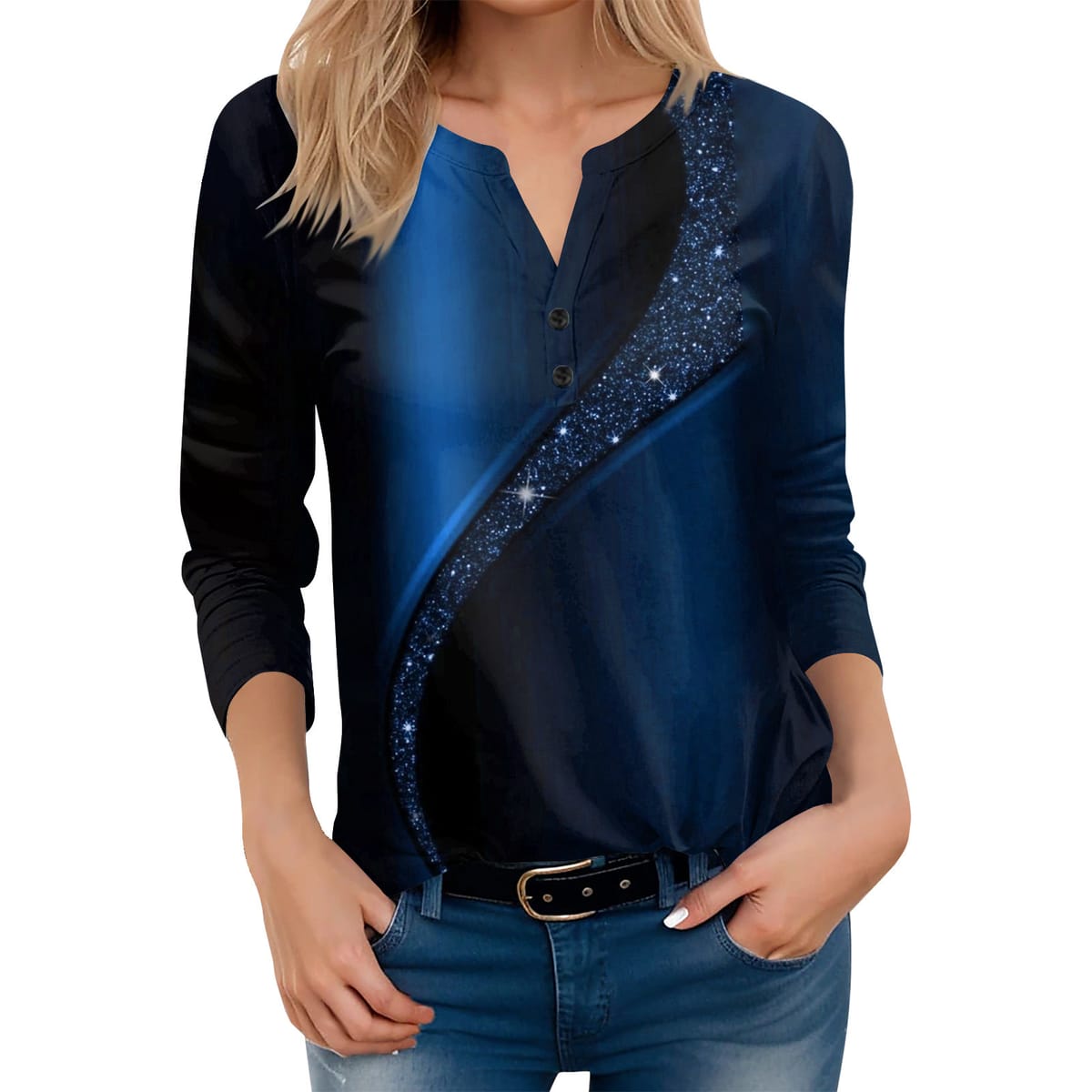 New Button Up Tops Women'S Long Sleeve Hooded Tops Casual Everyday Tops Long Sleeve Fashion Shirt Tops T Shirt Pullover Tops