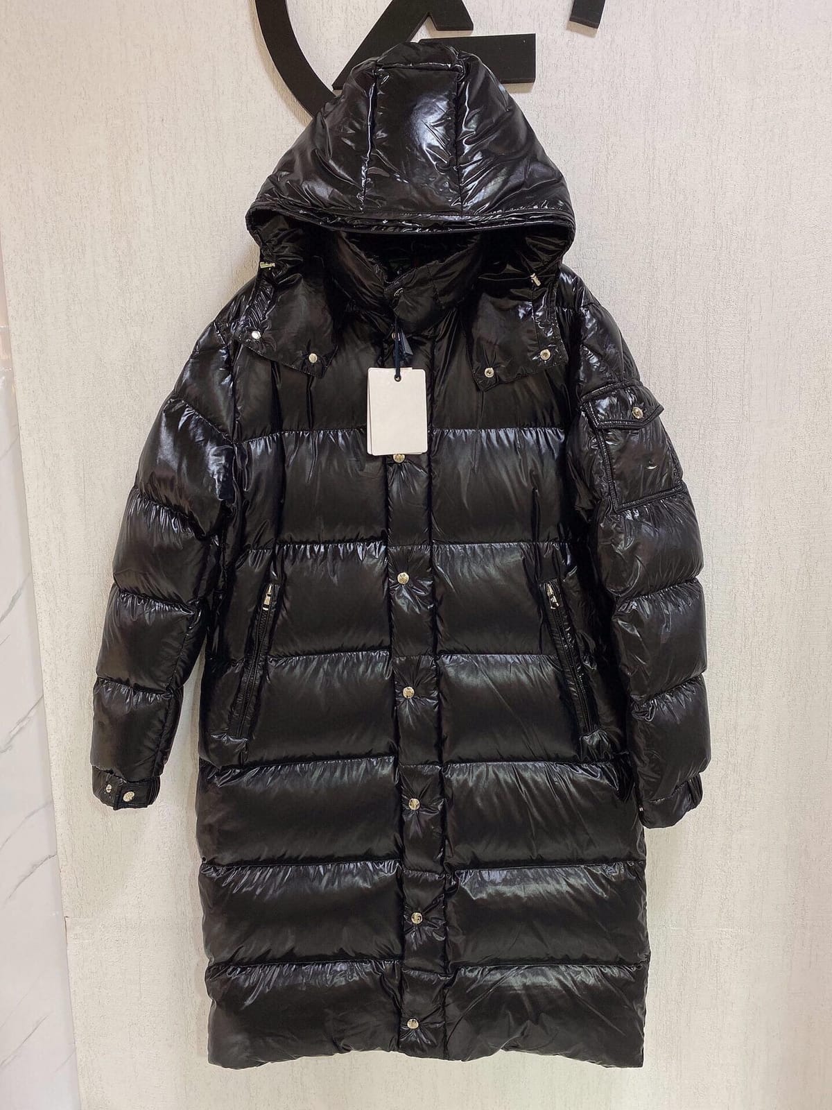 Women's Clothing High quality zipper pocket hooded warm mid-length down jacket Winter New  NO.3