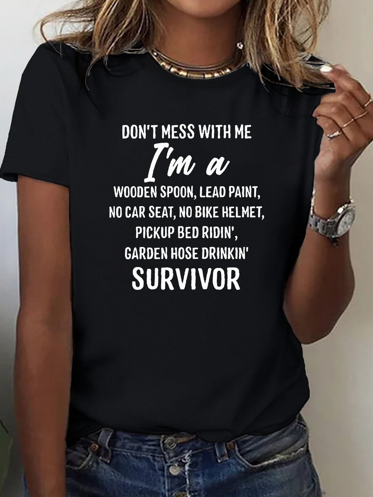 Letter Print Crew Neck T-Shirt Casual Short Sleeve T-Shirt For Spring  Summer Women's Clothing