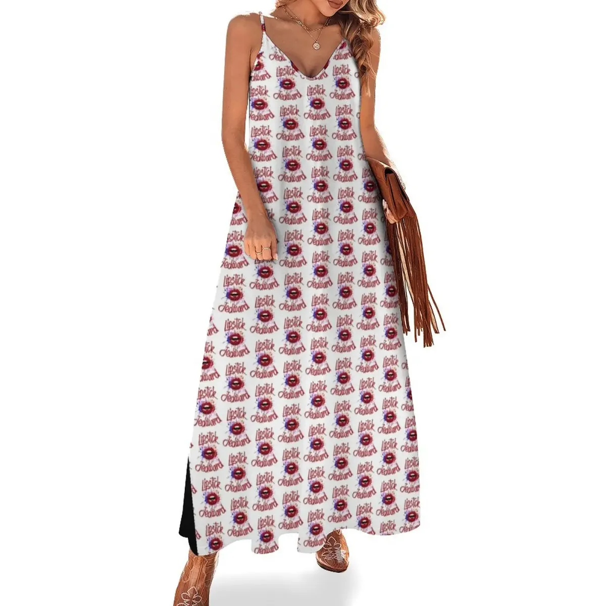 Lipstick - Jedward - Ireland - Eurovision 2011 EuroClub2023 Sleeveless Dress beach dresses Dresses Women's dress