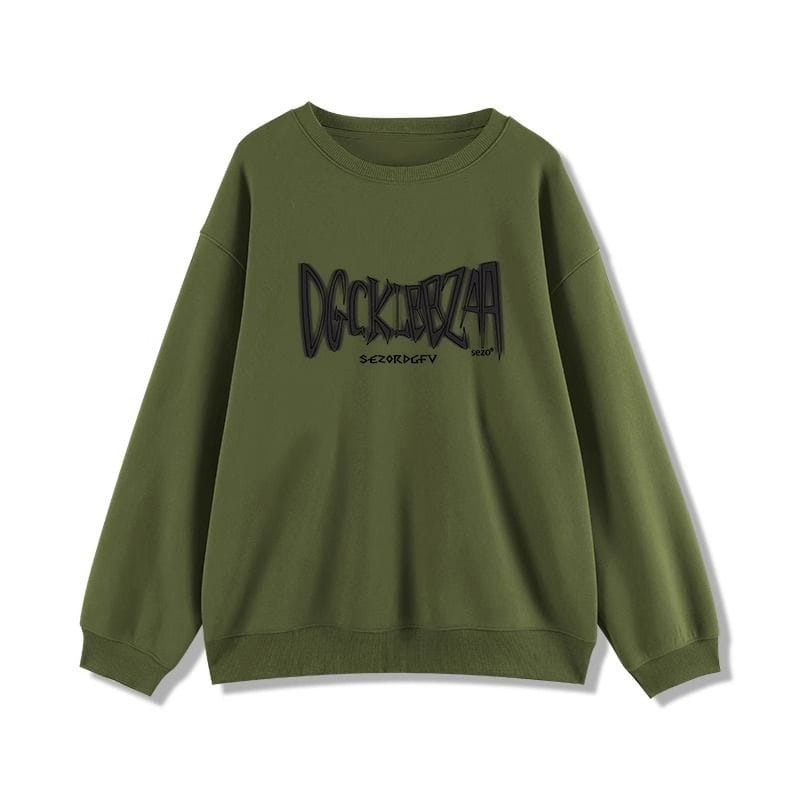 Women's Loose Hoodie Sweatshirts Autumn Winter O Neck Versatile Long Sleeves Pullover Sweatshirts Clothing