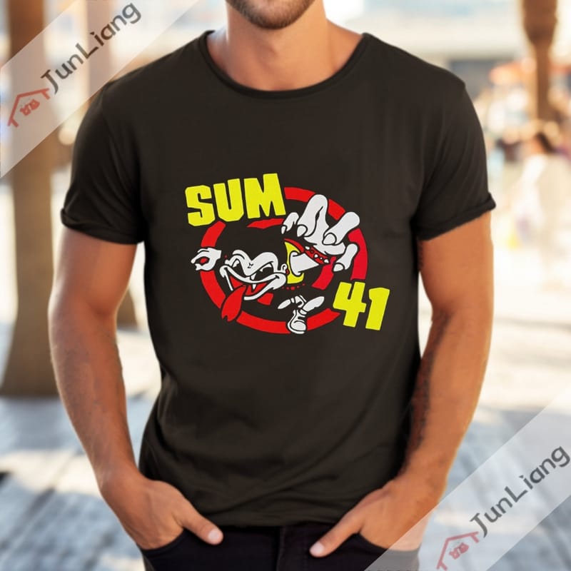 Rock Band Short Sleeved T-shirt Sum 41 Y2k Clothing Goth Clothes T-shirts for Women Tops Streetwear Harajuku Men Graphic Women's