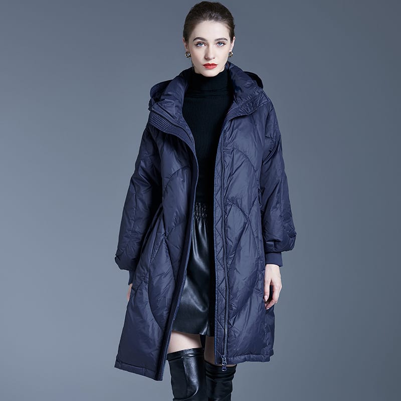 Women'S Winter Duck Down Jacket 2023 Woman Clothing Female Lightweight Padded Clothes Long Padding Outerwear Warm Luxury Coats