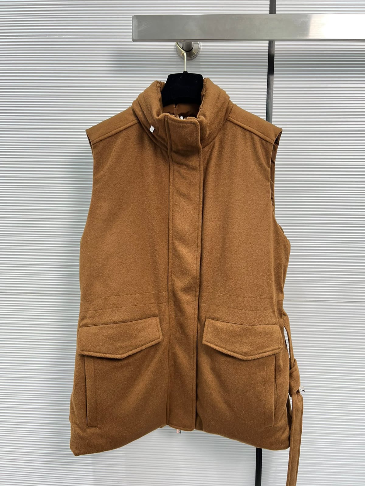 Women's Clothing High quality Cashmere reversible down vest Autumn Winter New 117