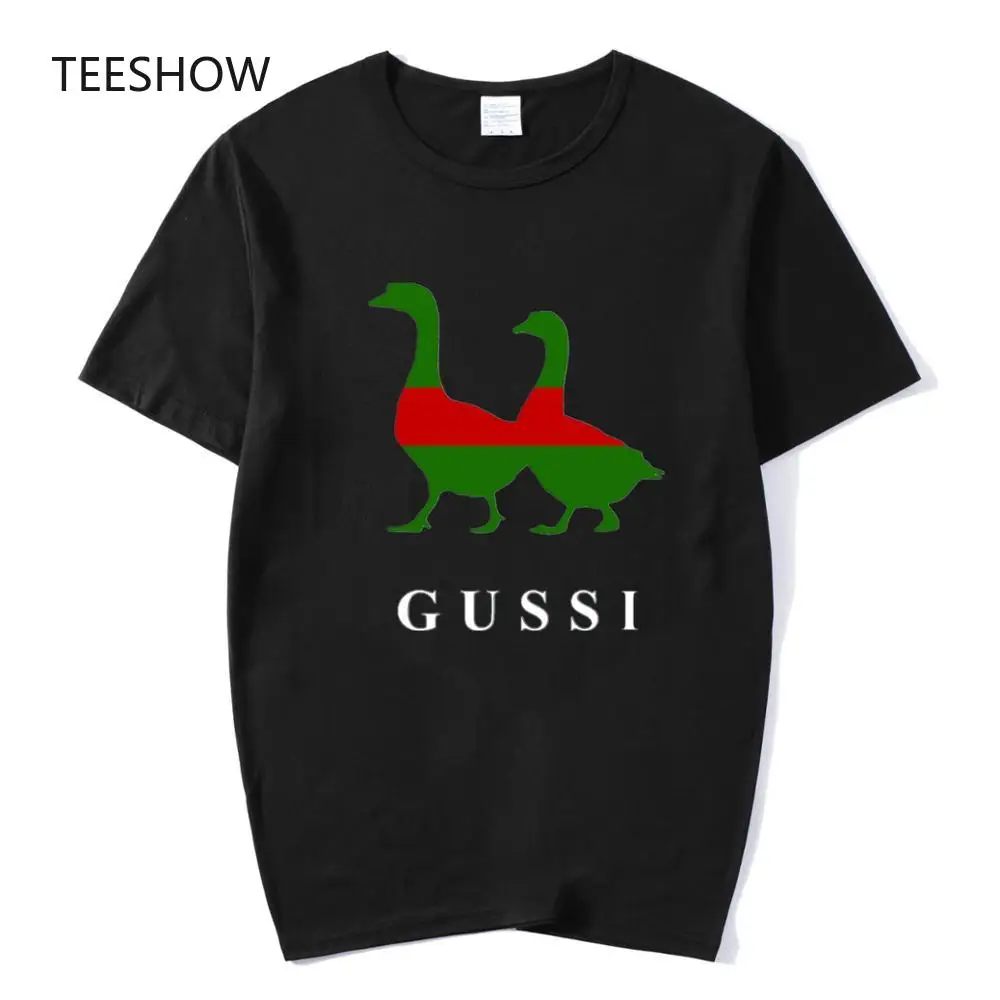 Ladies Animal Fun Print T-shirt Summer Casual T-shirt Animal Duck Ga Ga Ga Harajuku T-shirts Summer Short Sleeve Women's Tshirt