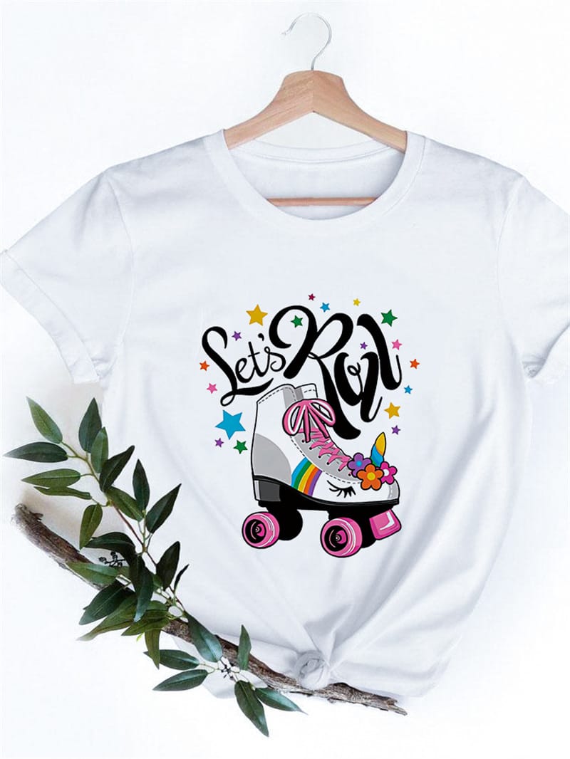 Summer Fashion Women's New York Letter Print Vintage Round Neck Letter Simple Cartoon Short Sleeve Top Woman Street Y2k Tops
