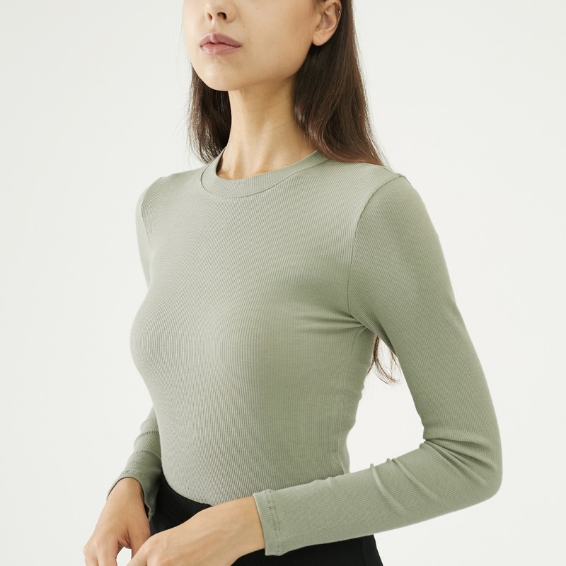 MRMT 2024 Brand New Women's Wearsexy Chest Slim Round Neck Long Sleeve T-Shirt Bottomed Shirtbasic Top t-Shirt For Female Tops