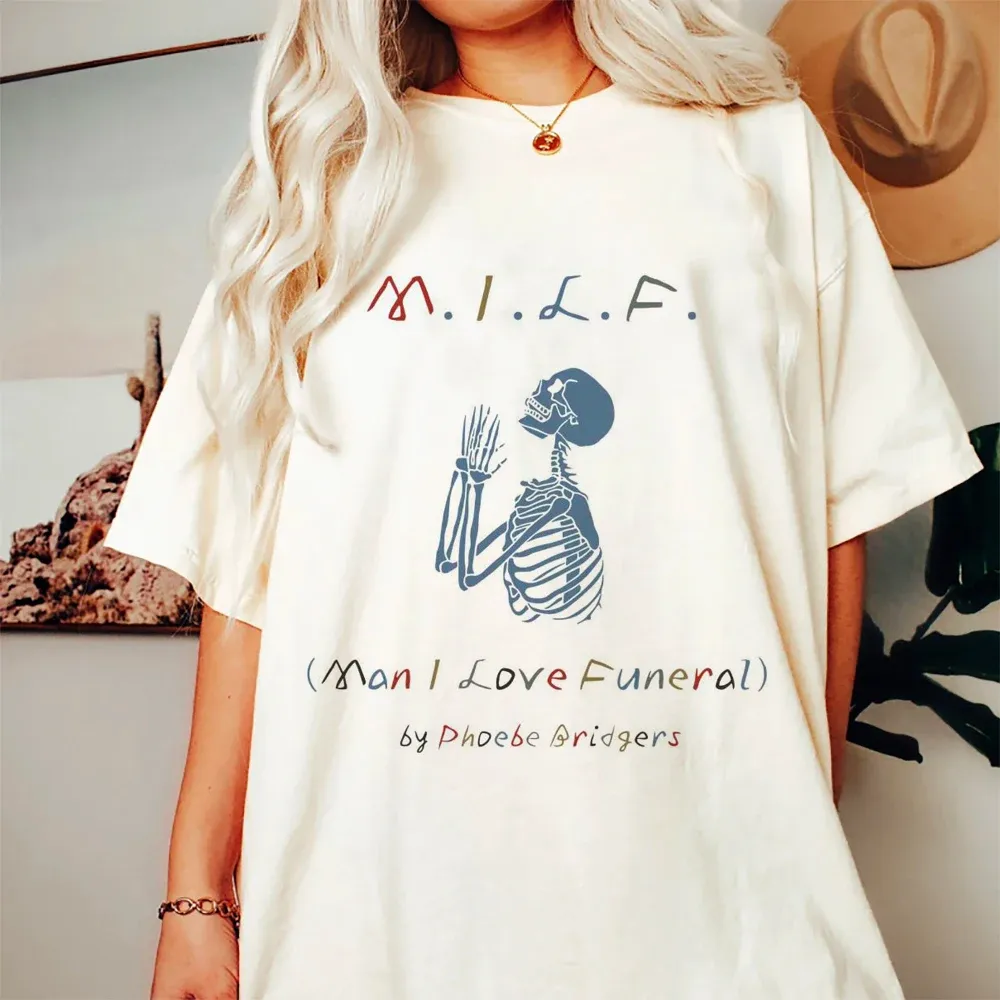 Skull Print Short Sleeved Fashion Trend 90s Round Neck Halloween Women's Basic Pattern Casual Versatile Clothing Summer T-Shirt