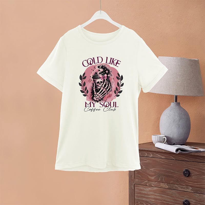 Pink Halloween Sublimation Clothing T-shirt Gothic Pattern T-shirt Top Women's Short Sleeve Adult Oversized T Shirt