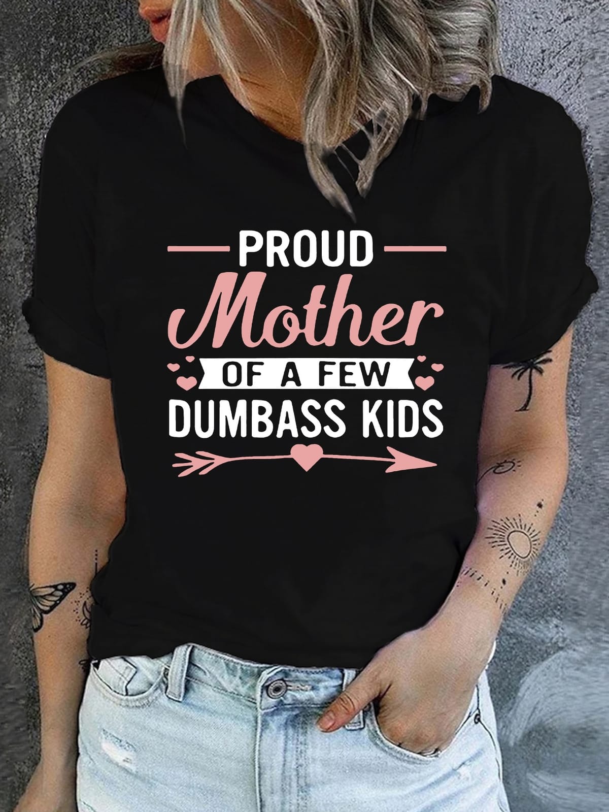 Mother's Day Print Crew Neck T-shirt, Casual Short Sleeve Top For Spring & Summer, Women's Clothing t-shirts