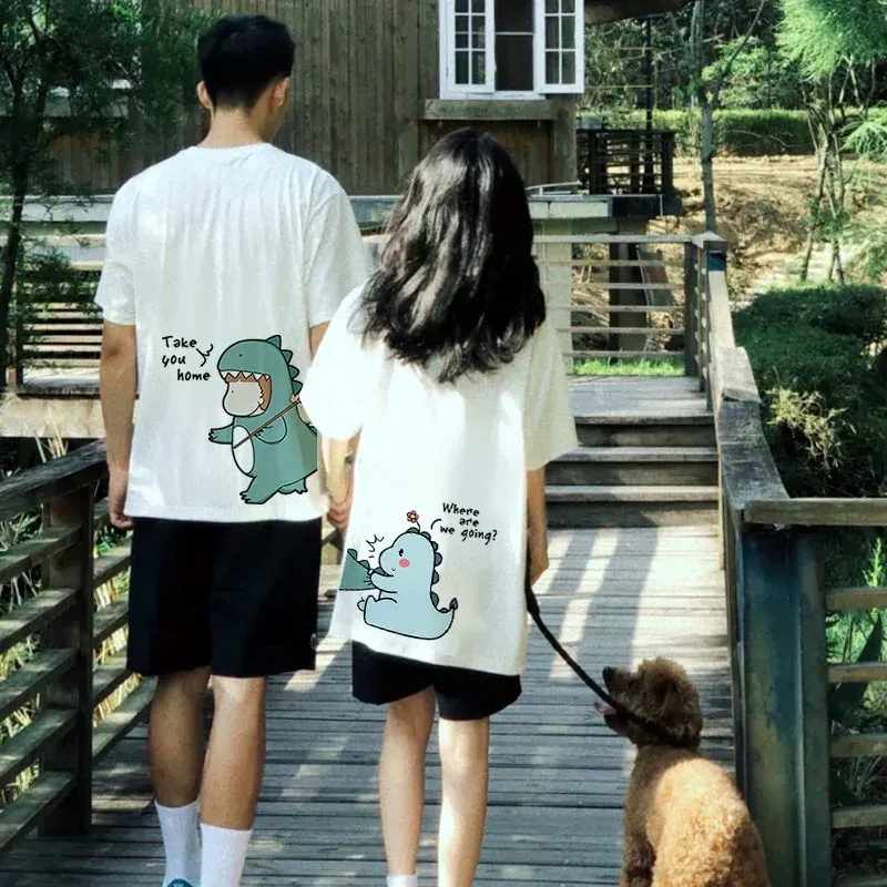 Summer T-Shirts Retro Butterfly Printed Male Tee Cartoon Clothing Women's Korean Wave Cool Couple Highstreet mens t shirts