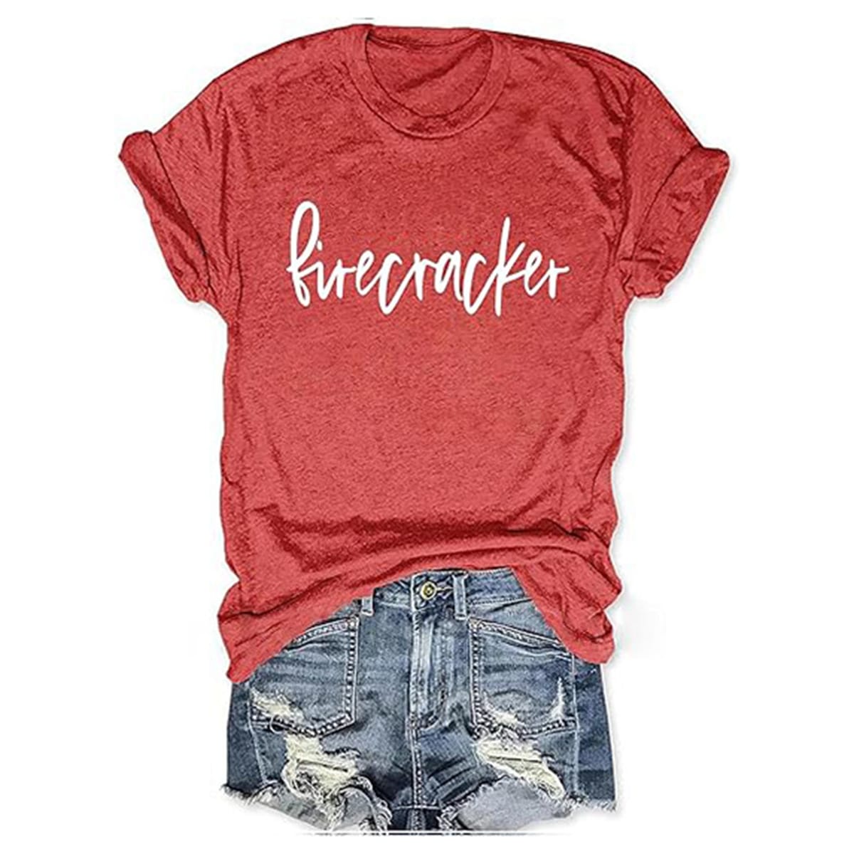 2024 Women Letter Print Short Sleeve T Shirt Casual Round Neck Summer Graphic T Shirts Retro Tees Summer Clothes For Women