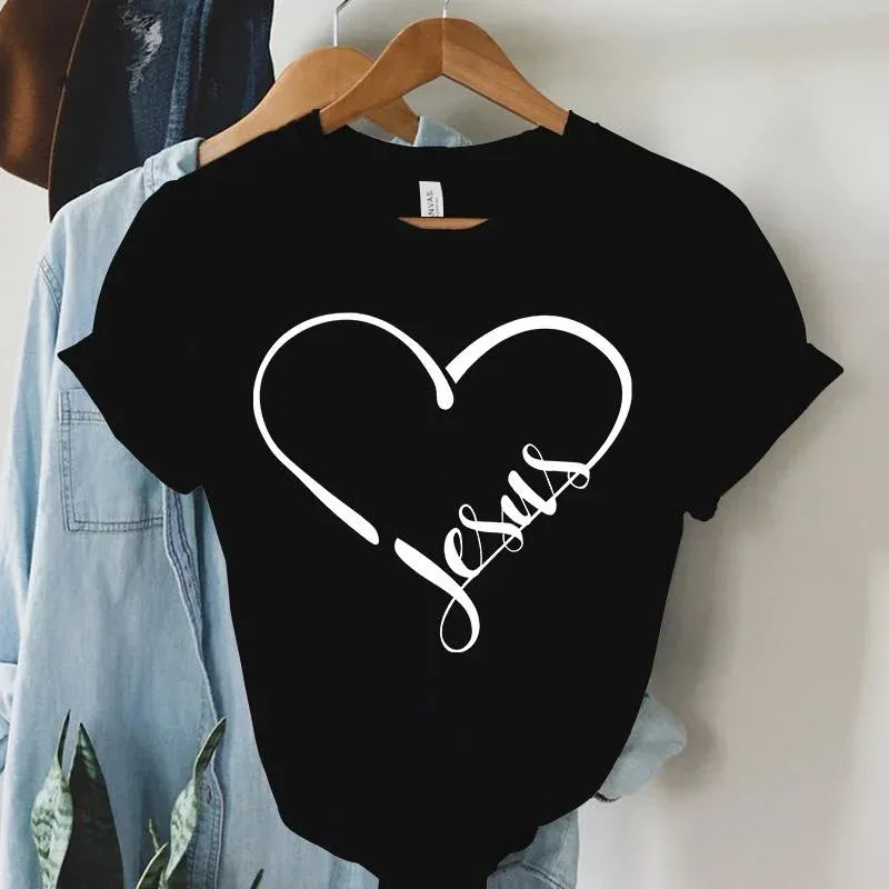Fashion Clothing Jesus T Shirts Women'S Clothing Faith TShirt God T Shirts Christian Shirts Gifts For Christians Women'S Shirt