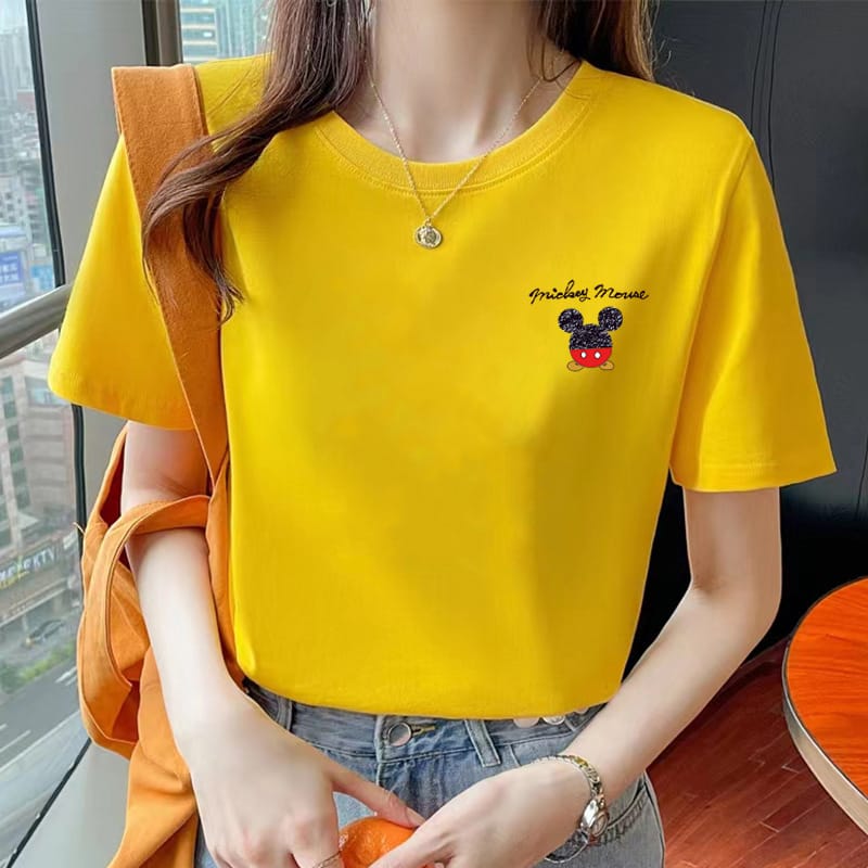 Pure Cotton Short Sleeved T-shirt For Women's Summer Wear New Design Casual And Loose Half Sleeved Bottom Top T-shirt