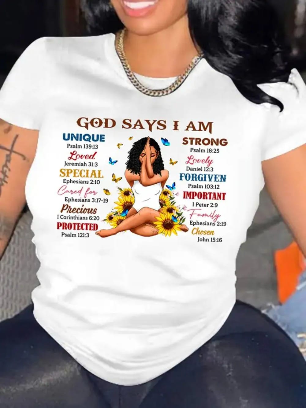 Y2k Short Sleeves Summer Loose T-shirt God Says I'm Printed T-Shirts Casual Harajuku Fashion Crew Neck Tops Women's Clothing