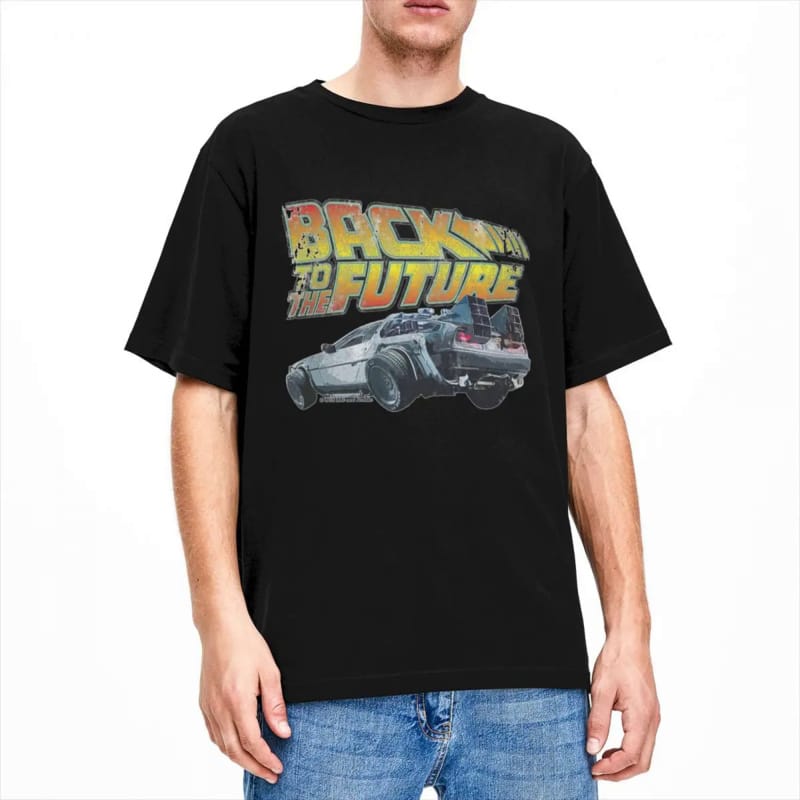 Men Women's Shirt Back To The Future Accessories Casual Pure Cotton Short Sleeve Science Fiction Film T Shirt Crew Neck Clothing