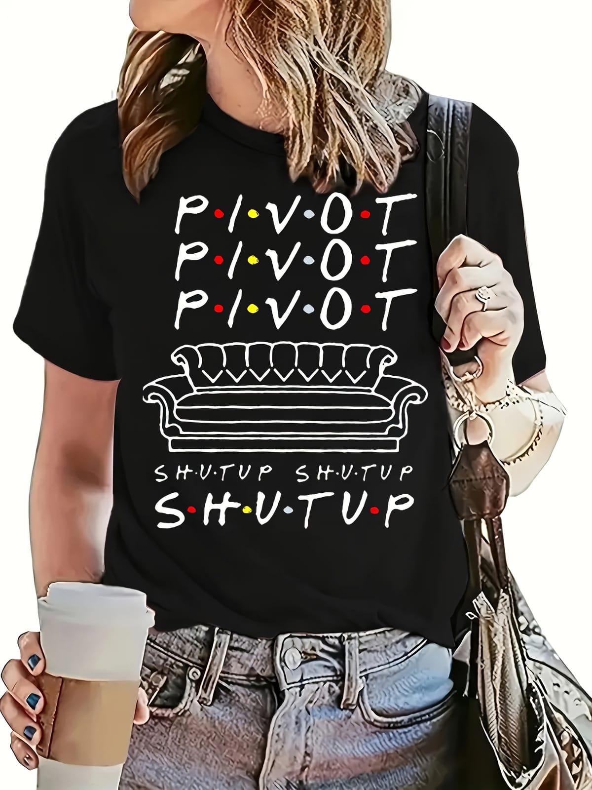 Women's Graphic Print Crew Neck T-Shirt - Casual Short Sleeve Top for Spring & Summer