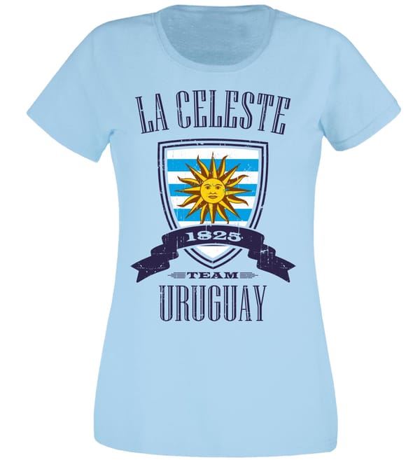 2019 Female Perfect Quality Casual Clothes for Women T-Shirt Uruguay Women's FootballerT Shirt