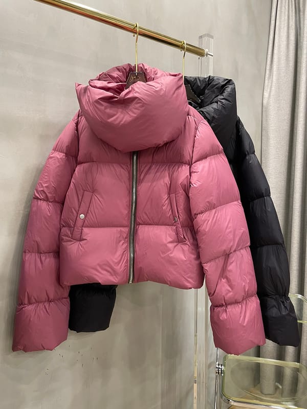 Women's Clothing classic neckline short zipper down coat Winter New  NO.1