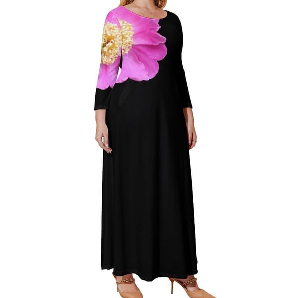 Pink Peony Long Sleeved Dress birthday dress women's evening dresses 2024 prom dresses elegant dresses for women