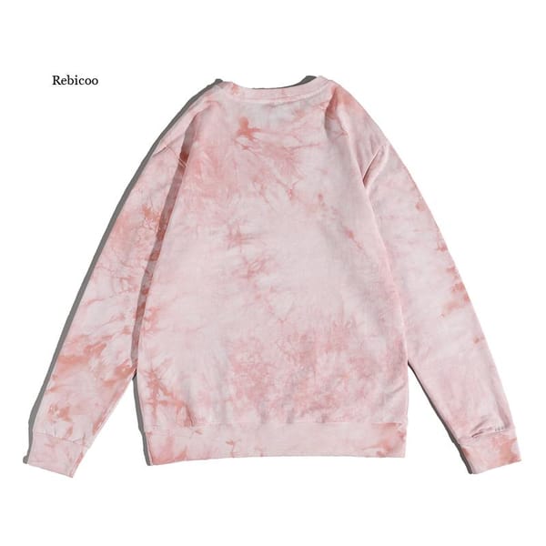 2021 Spring Fashion Tie Dye Hoodies Men's Harajuku Hoodie Women's 100% Cotton Tops Sweatshirt Tracksuit Clothing For Female