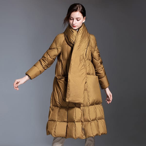 Women'S Winter Duck Down Jacket 2023 Woman Luxury Coats Female Lightweight Padded Clothes Long Padding Outerwear Warm Clothing