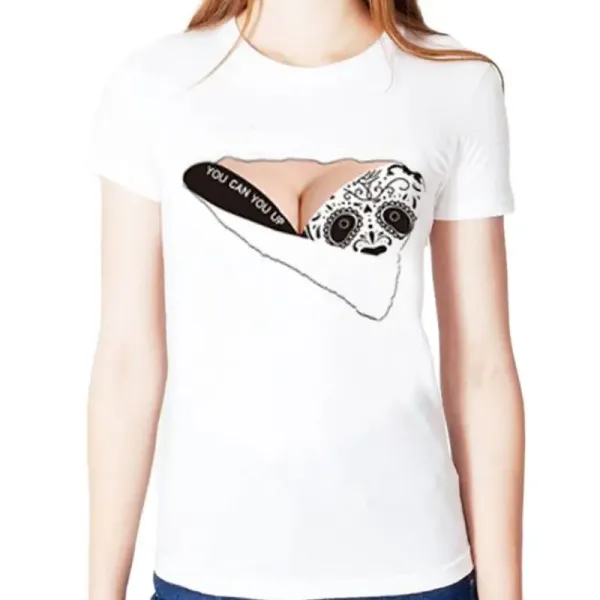 Big Chest Sexy Short Sleeve Slim T-shirt European Color Tee Hot Sexy Women's Clothing Graphic Tshirts Tops Oversized T Shirt