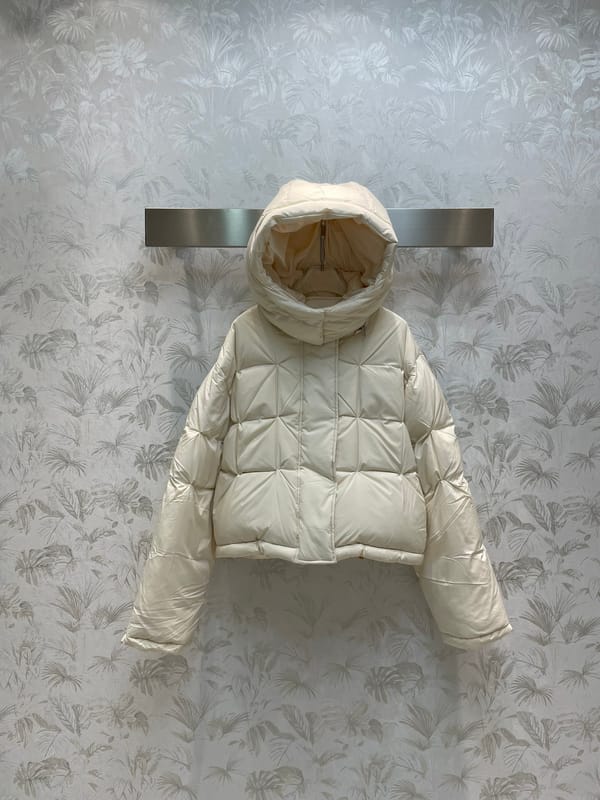 Women's Clothing hooded short down net layout bag hooded down Winter New
