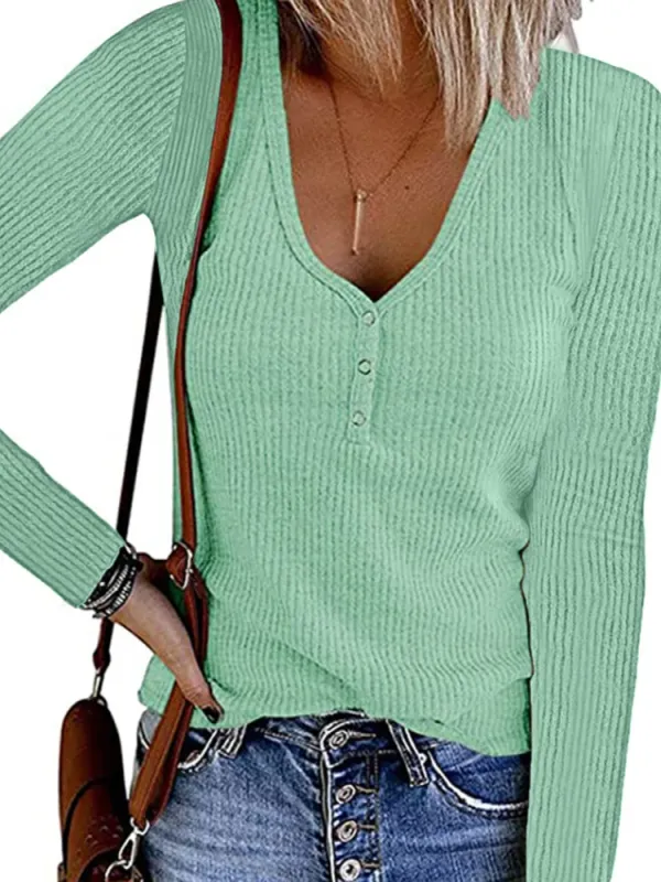 Women's Lightweight Long Sleeve Sweatshirt, Solid Sweatshirt