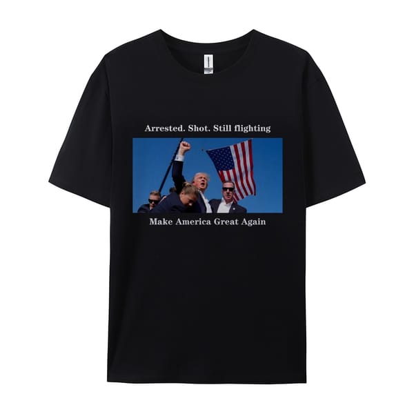 Trump Rally Shooter Tshirt Trump Fight Assassinated T Shirt 2024 Summer Latest Women's Cotton T-shirt Men Trump Print T-shirts
